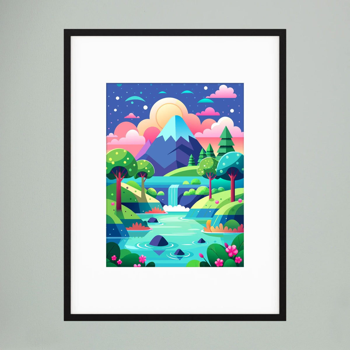 Kawaii Landscape 2 Print
