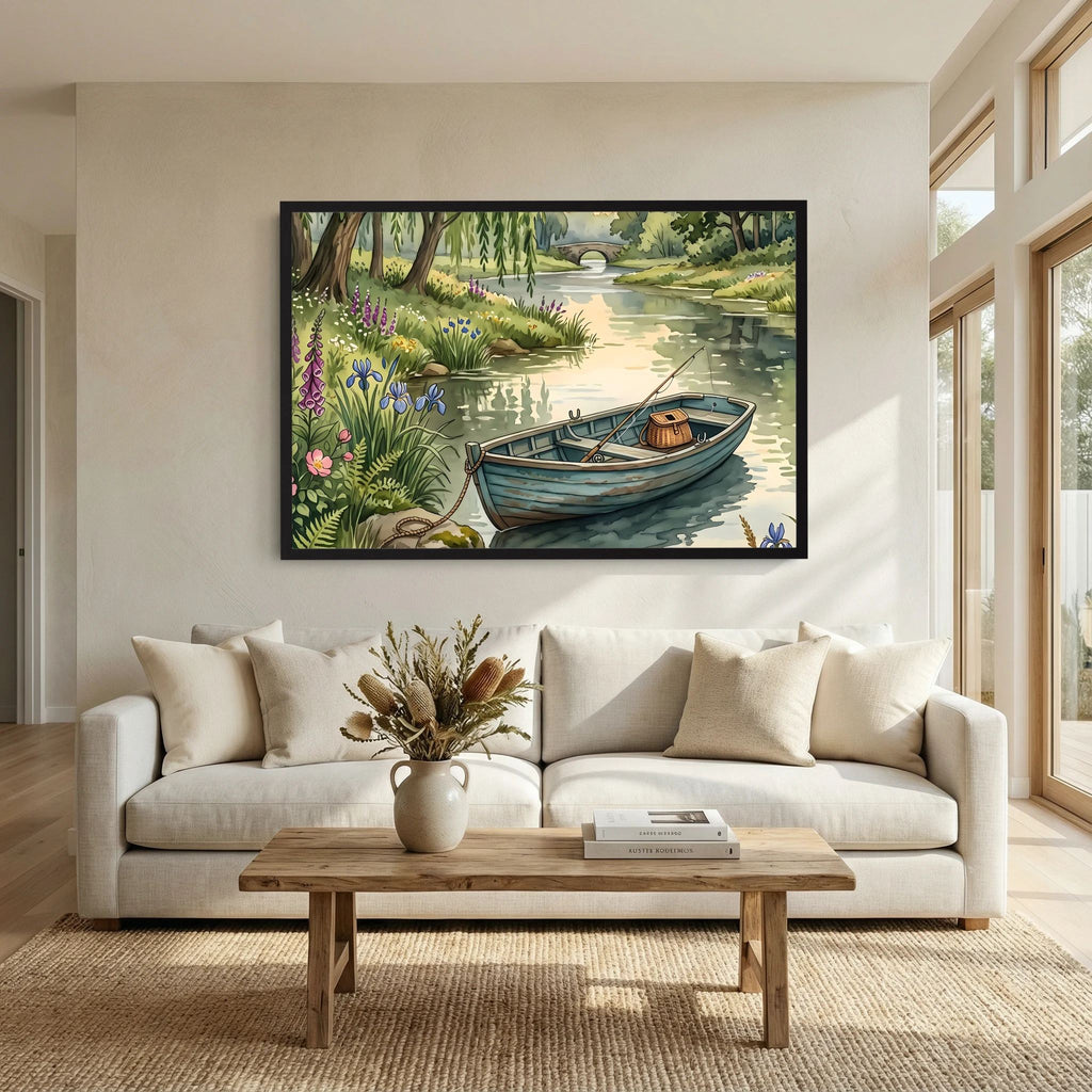 River Fishing Print