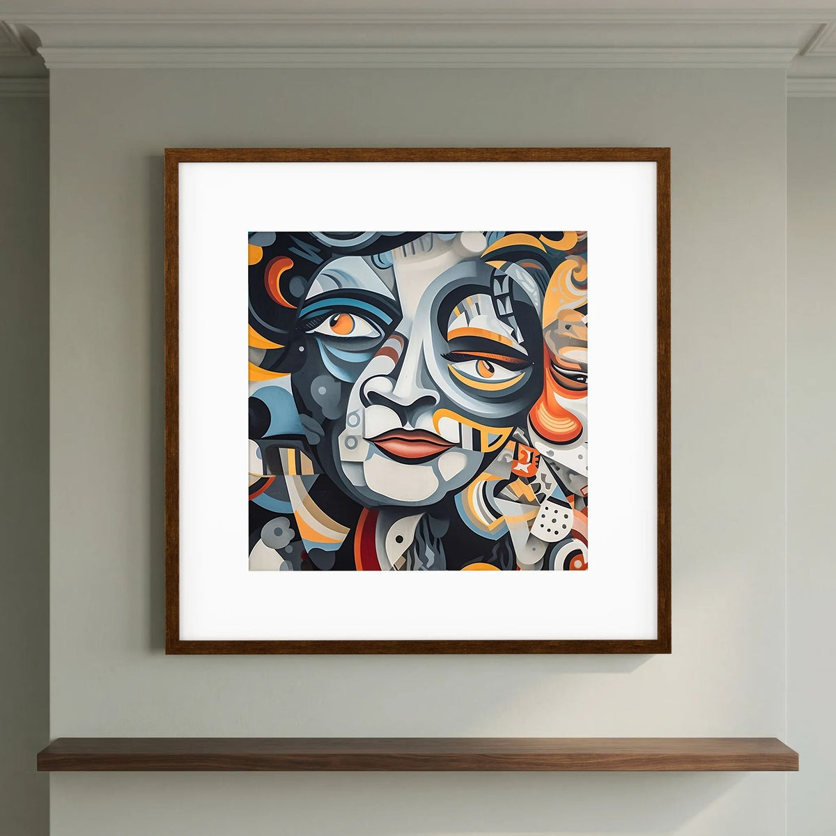 Face Mural Print