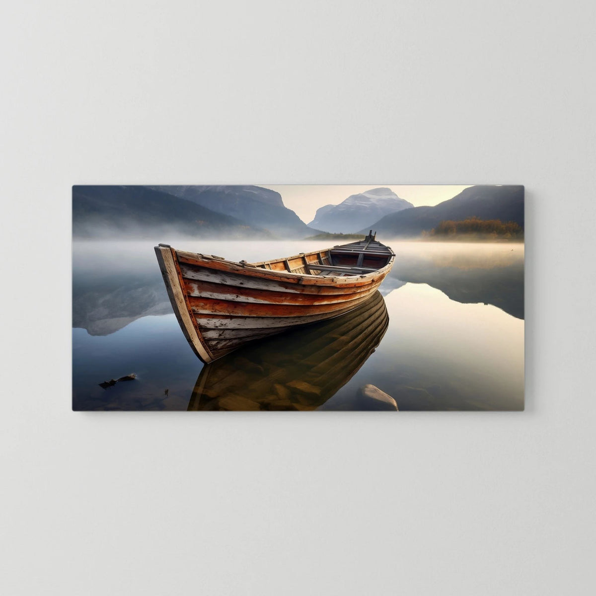 Wooden Boat Canvas