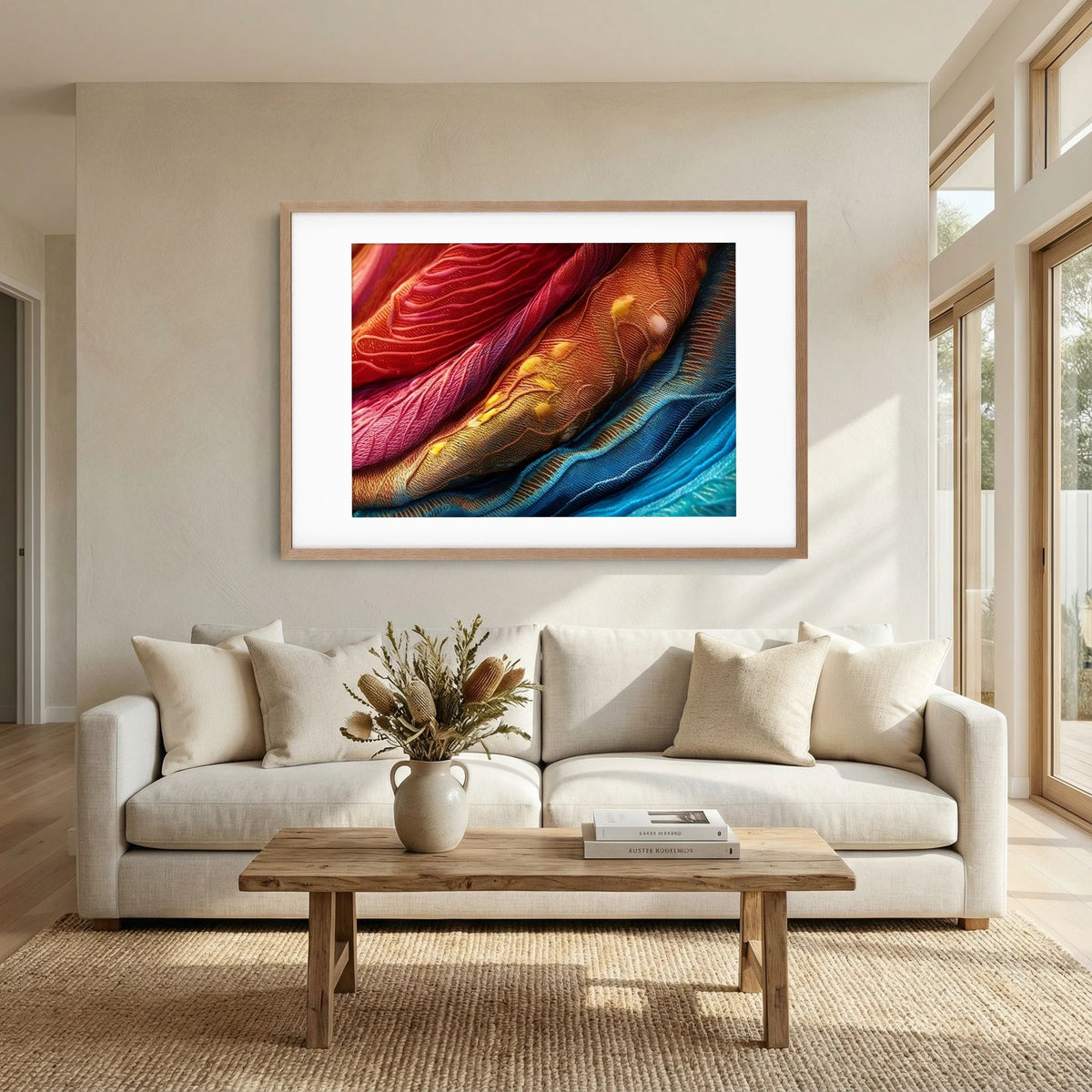 Rainbow Fabric Print