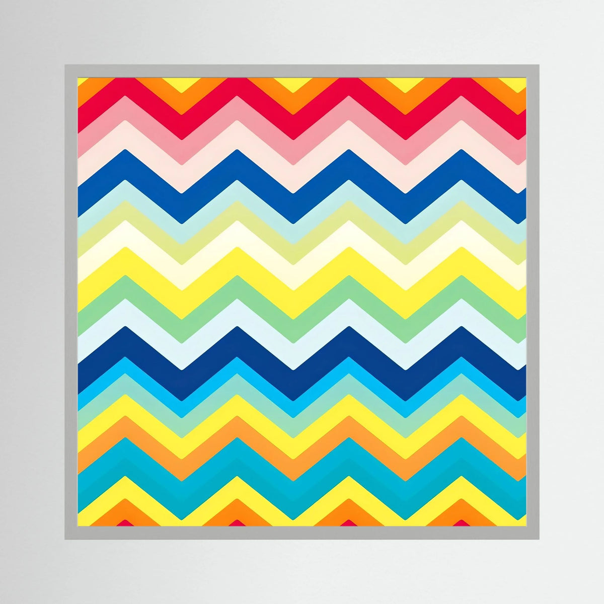 Rainbow Chevron Print