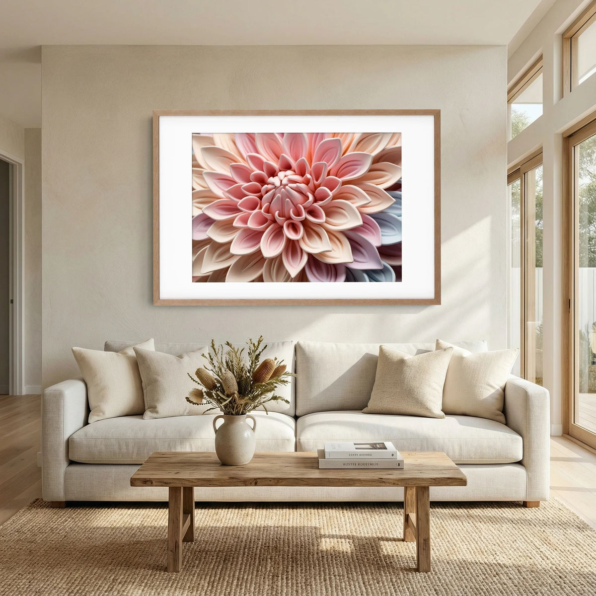 Pastel Dahlia Print