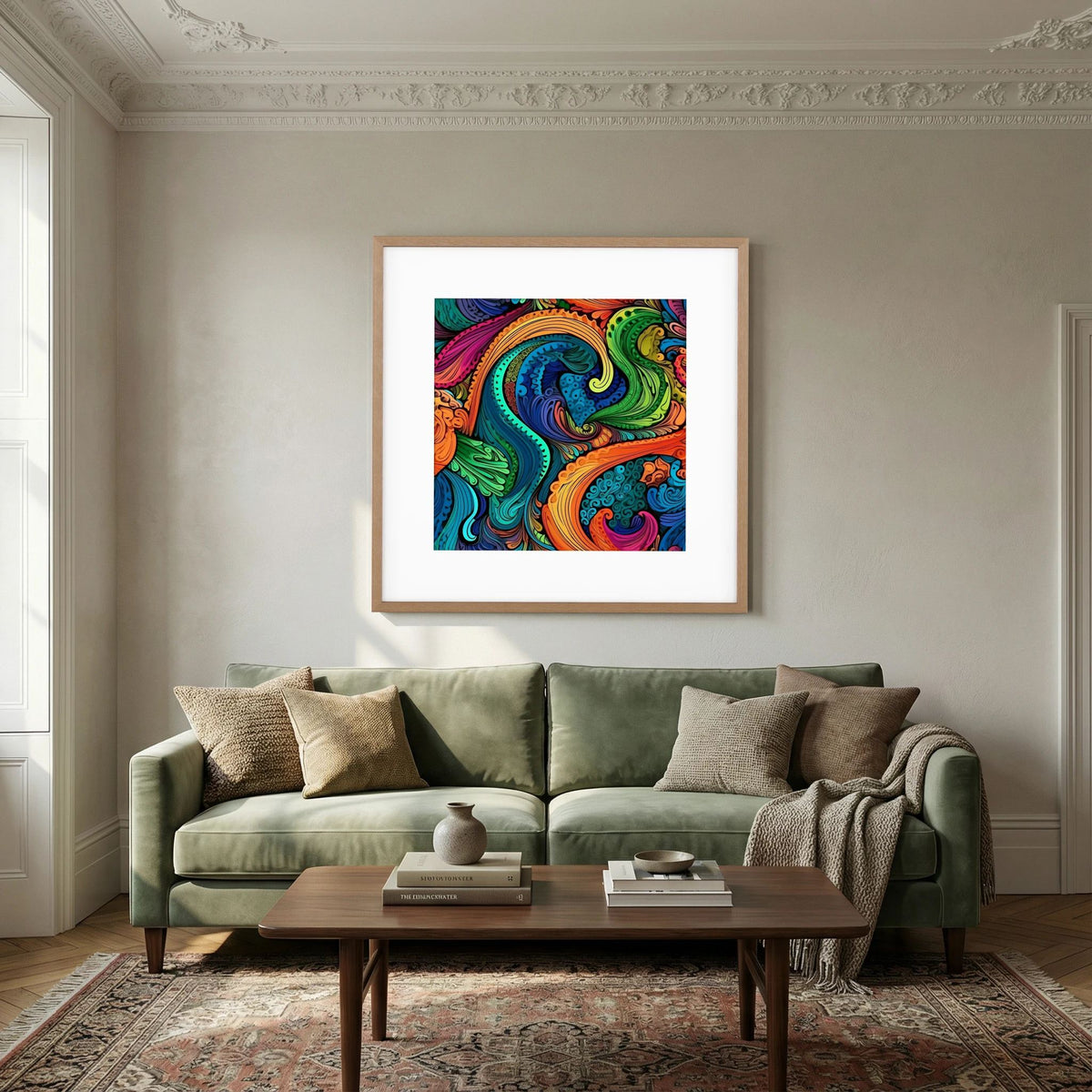 Psychedelic Paisley Print