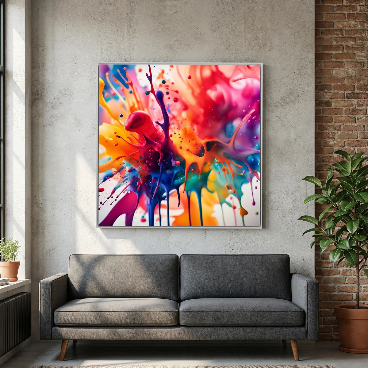 Rainbow Splash Canvas