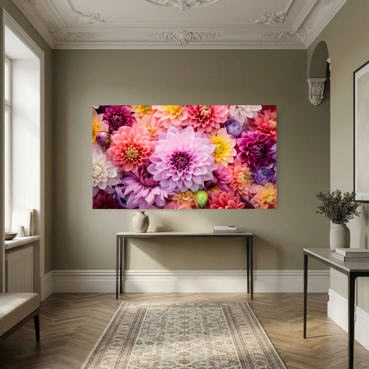 Dahlia Burst Canvas