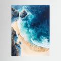 Overhead Beach Scene Canvas