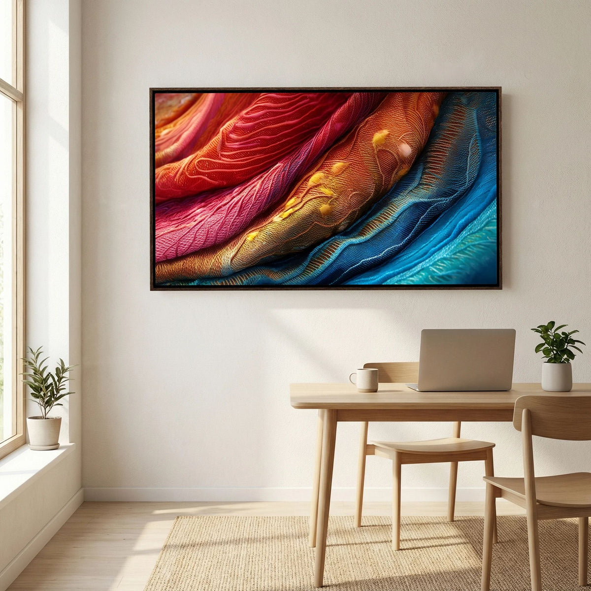 Rainbow Fabric Canvas