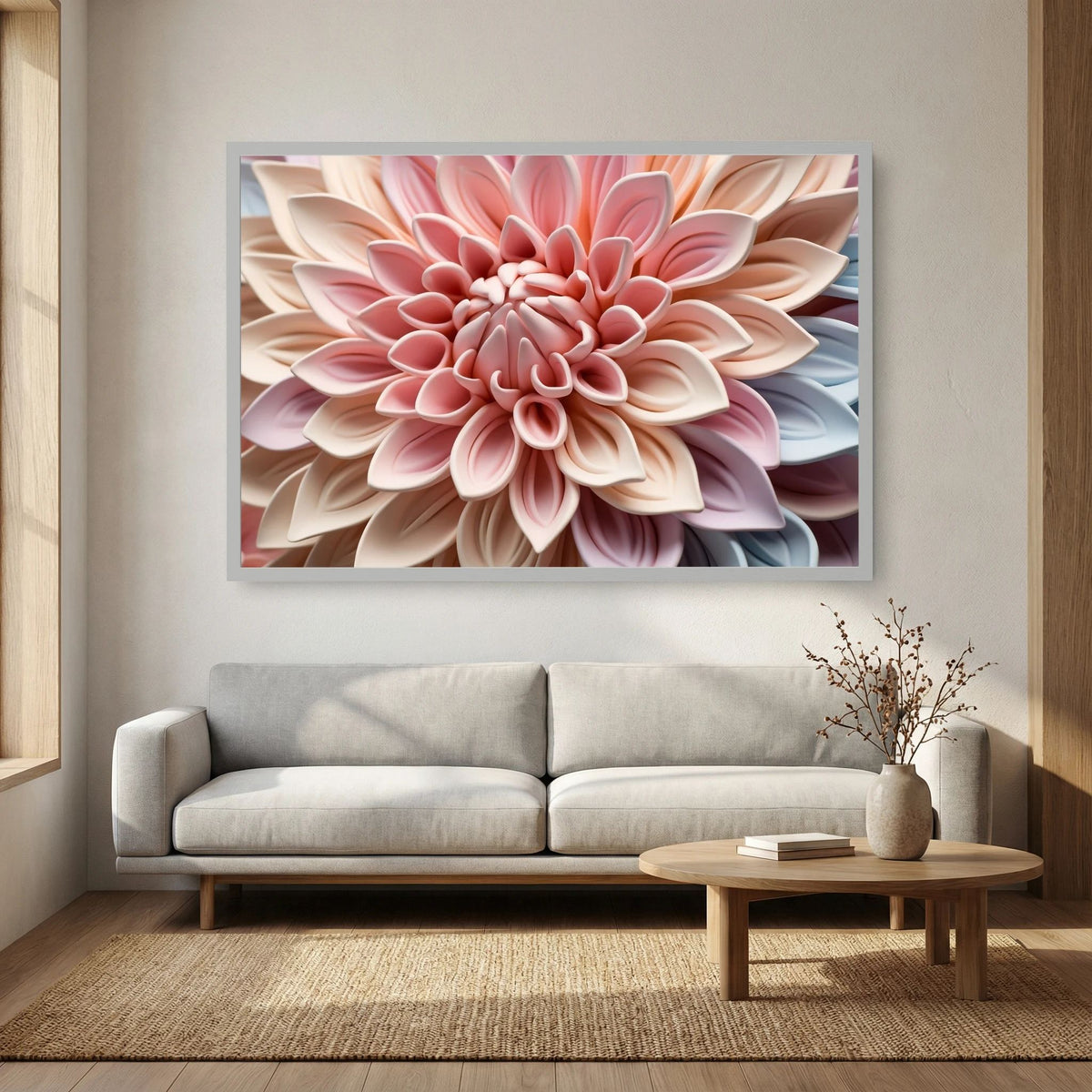 Pastel Dahlia Print