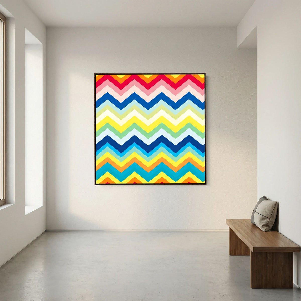 Rainbow Chevron Canvas