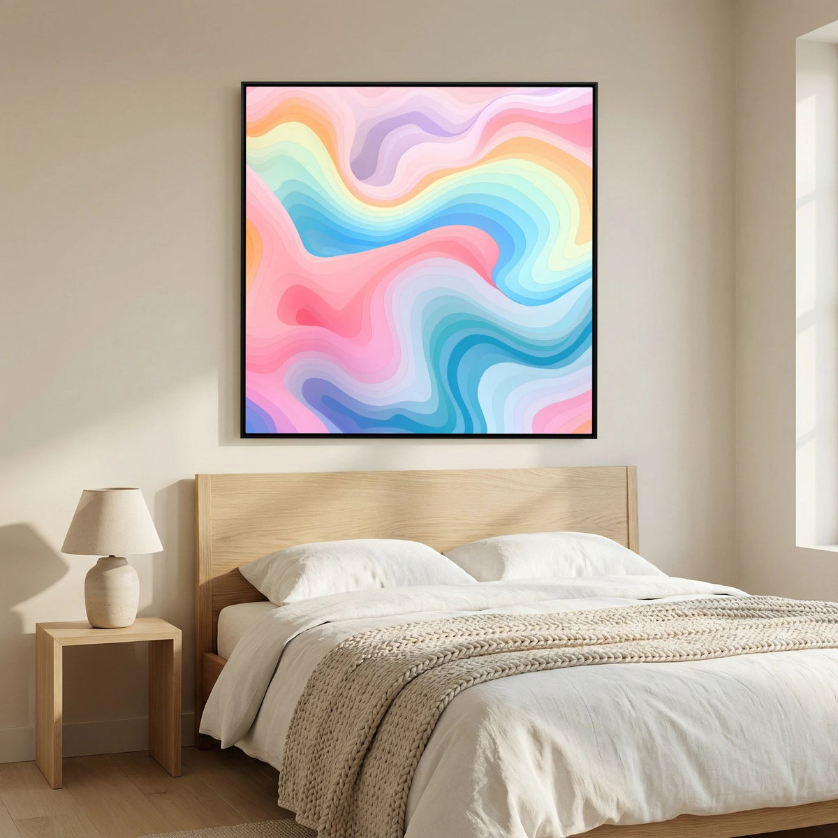 Pastel Waves Canvas 2