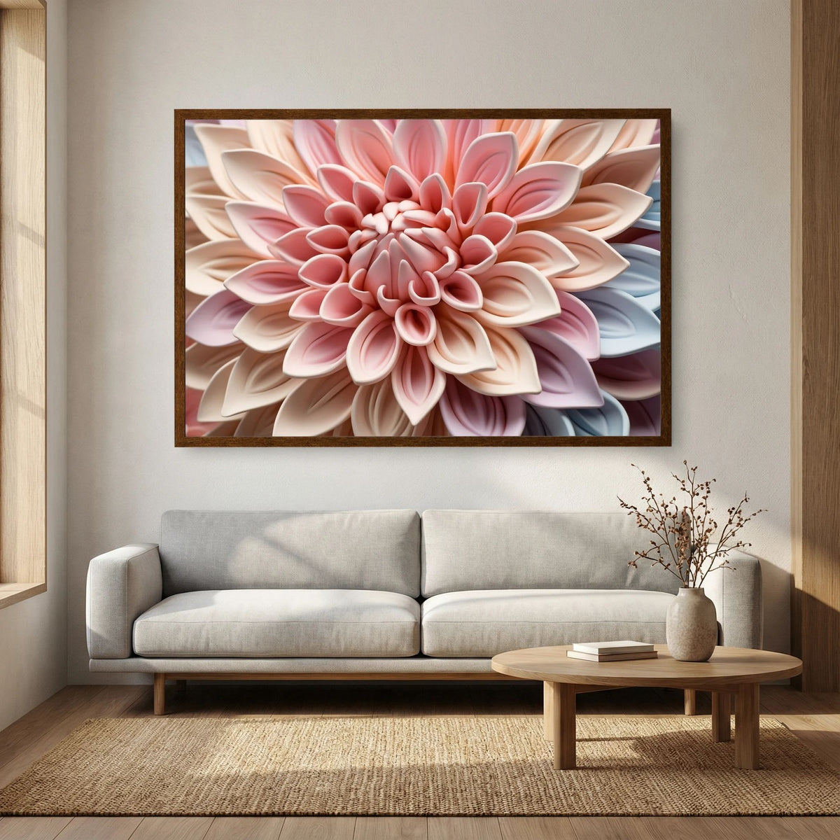 Pastel Dahlia Print