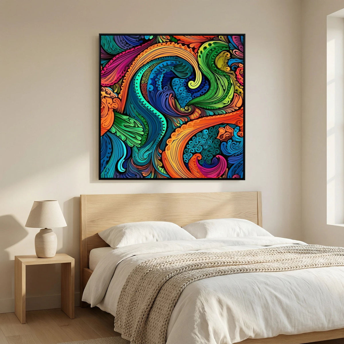 Psychedelic Paisley Canvas