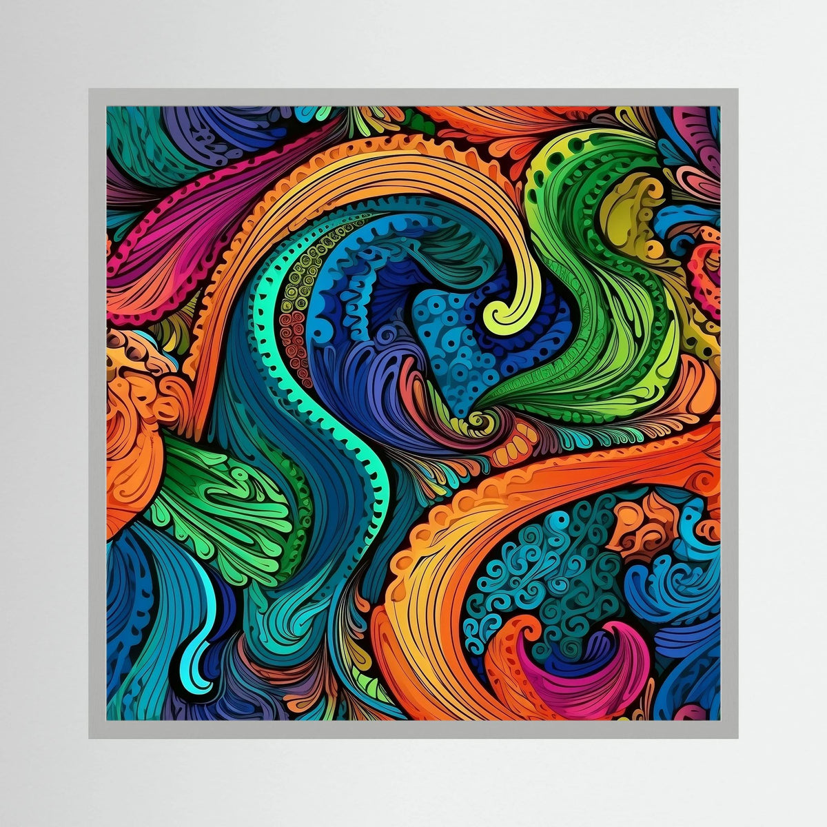 Psychedelic Paisley Print