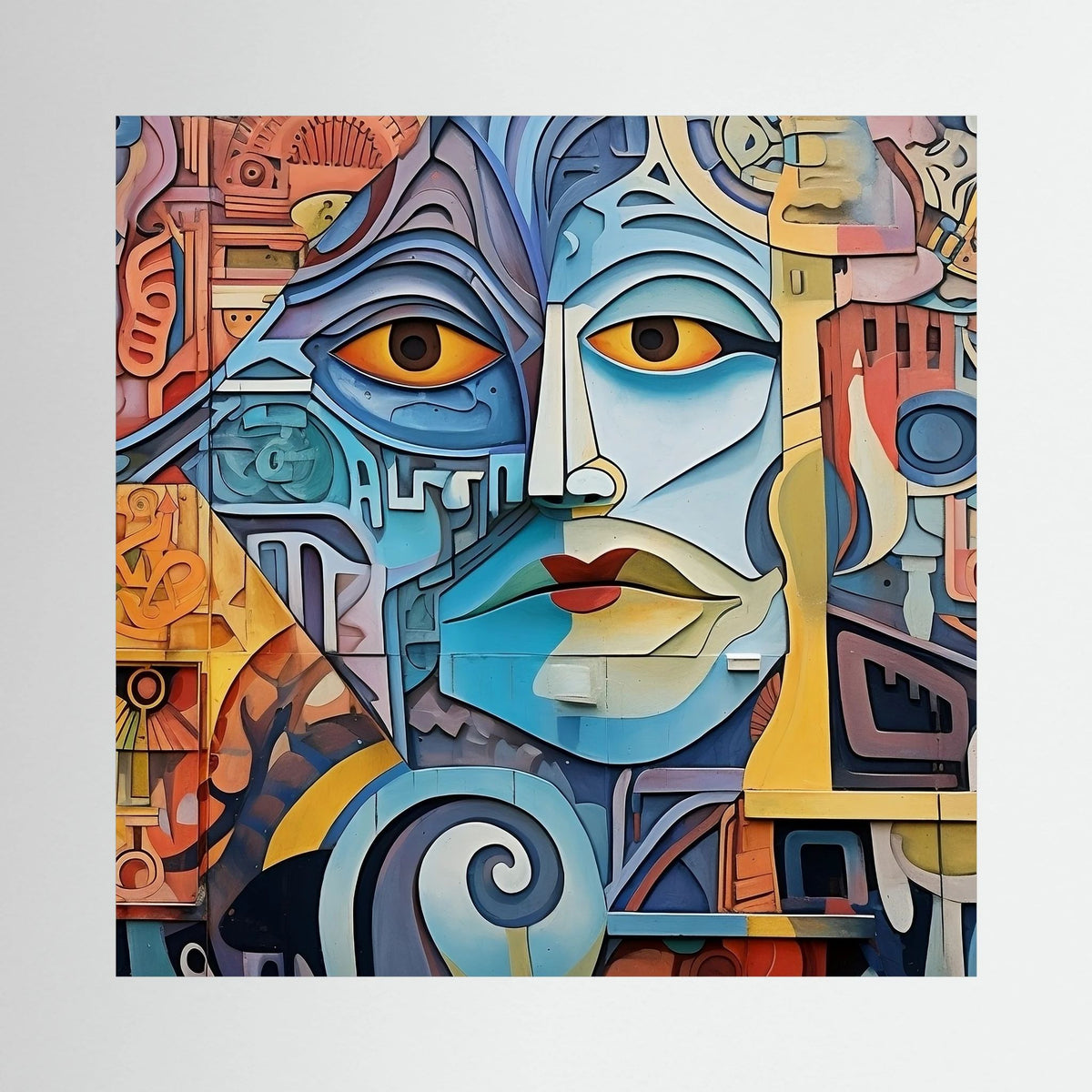 Vibrant Street Mural Canvas