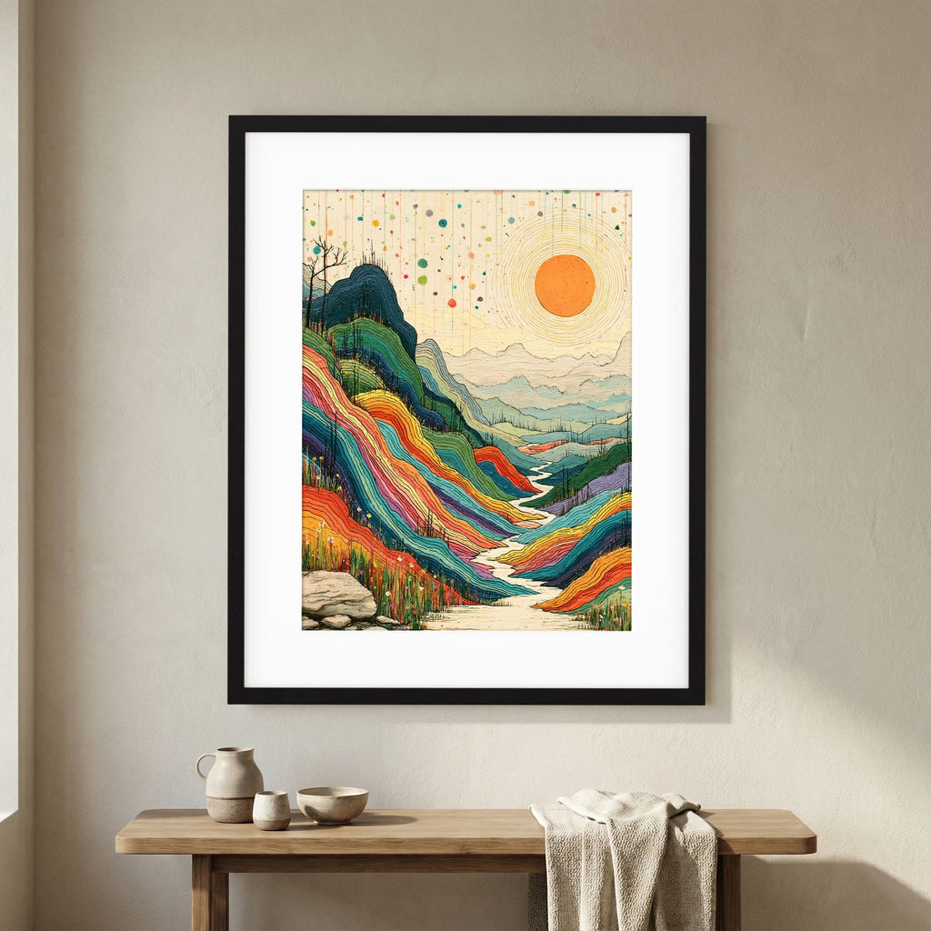 Boho Sunrise Valley 2 Print