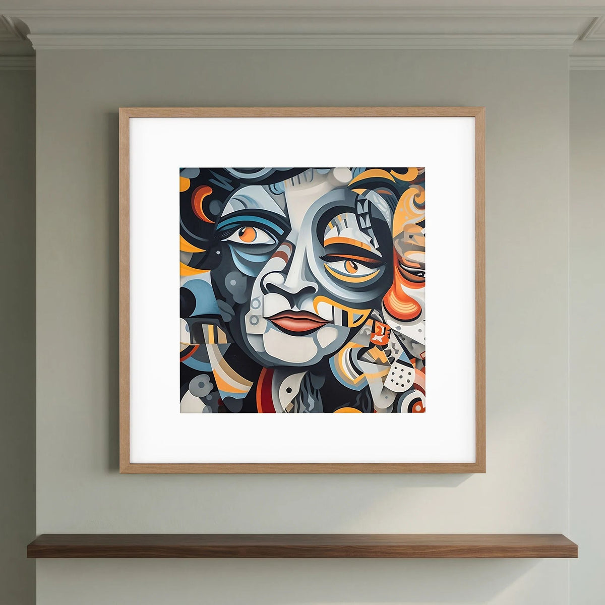 Face Mural Print