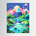 Kawaii Landscape 2 Canvas