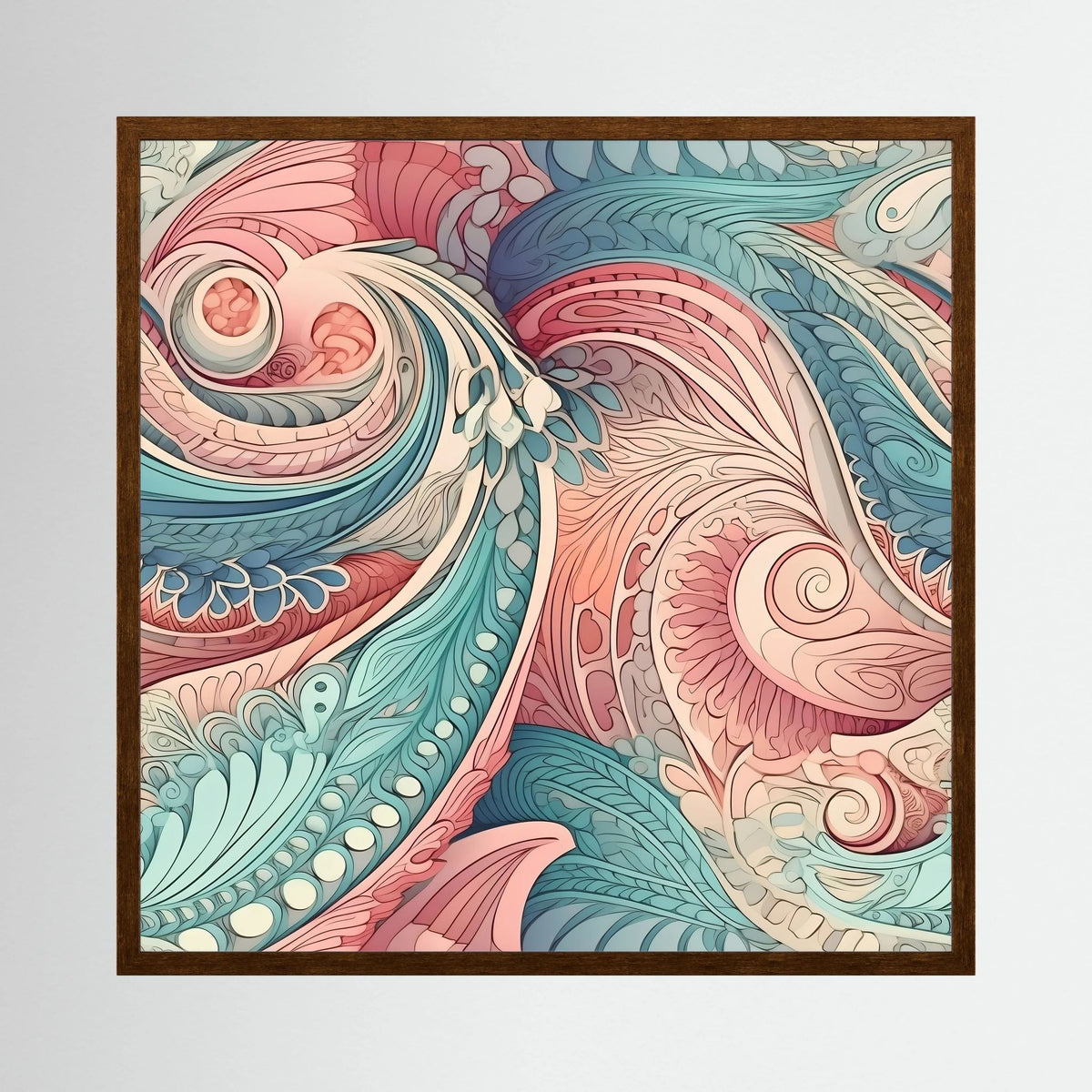 Pastel Paisley Print