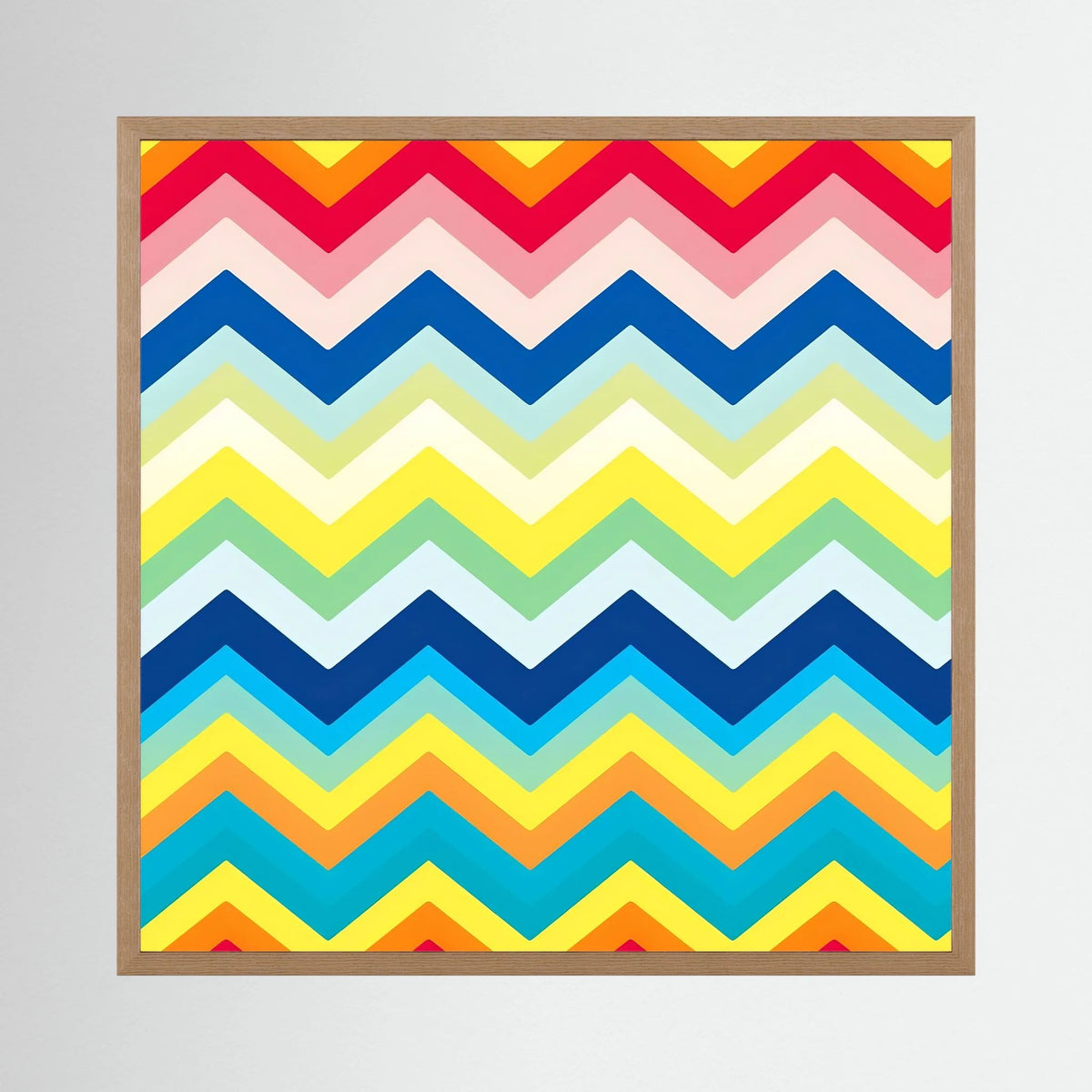 Rainbow Chevron Print