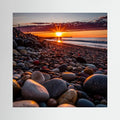 Rocky Beach Sunset Canvas