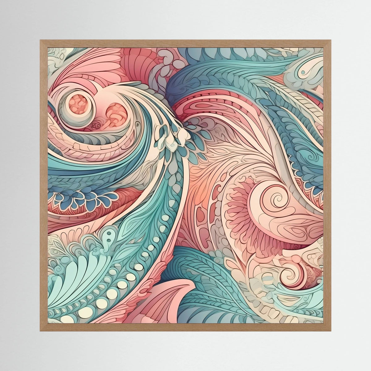 Pastel Paisley Print