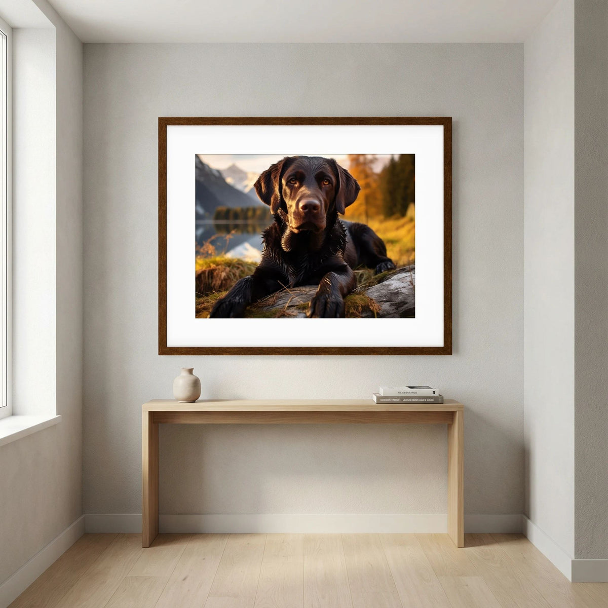 Chocolate Labrador Retriever Print