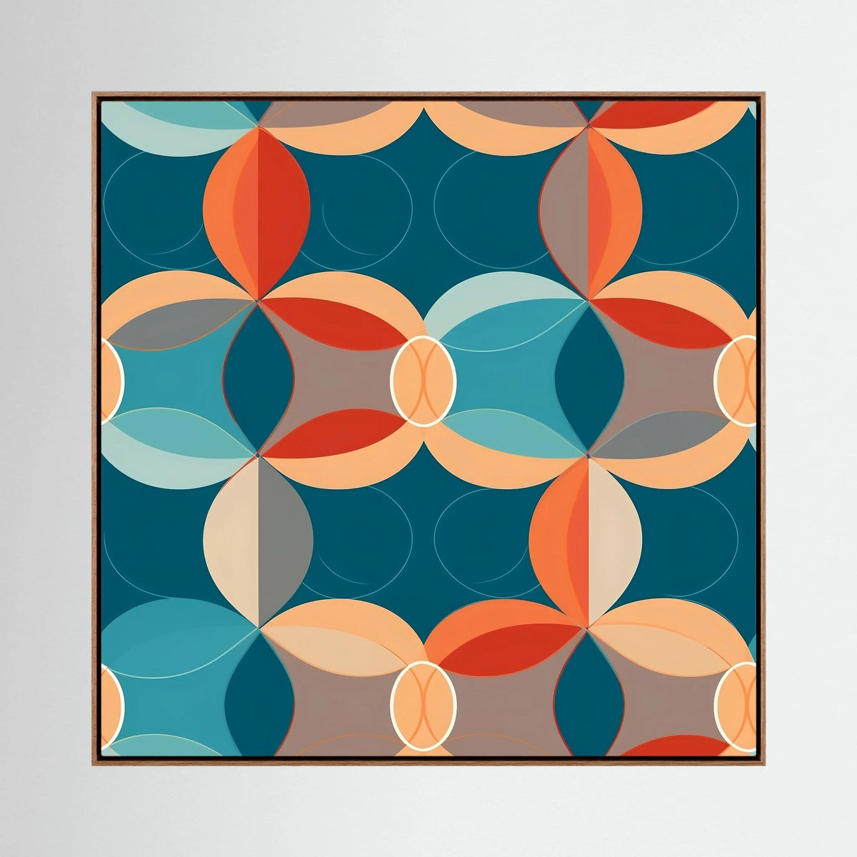 Retro Circles Canvas
