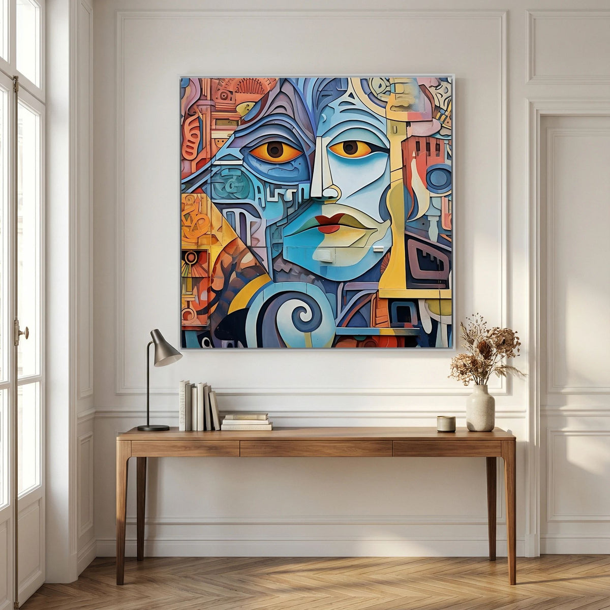 Vibrant Street Mural Canvas