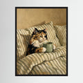 Cat & Coffee Print