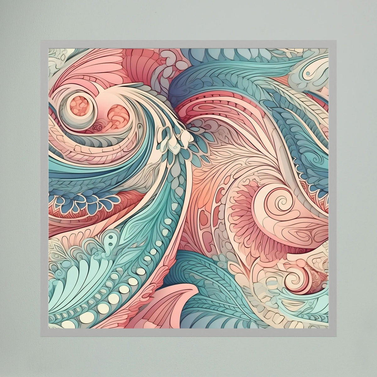 Pastel Paisley Print