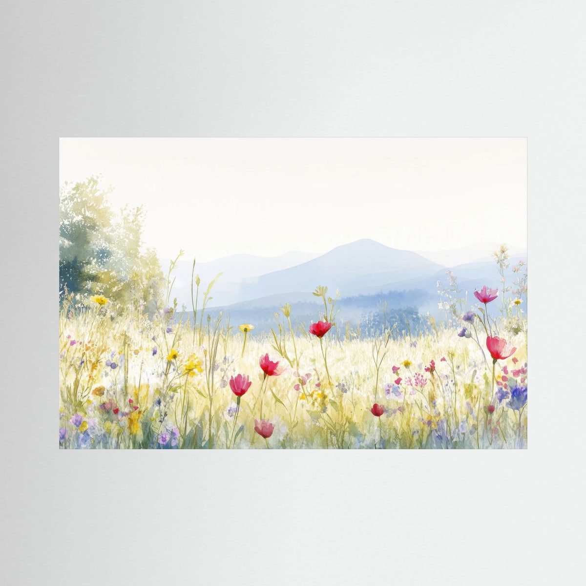 Wildflower Landscape Canvas