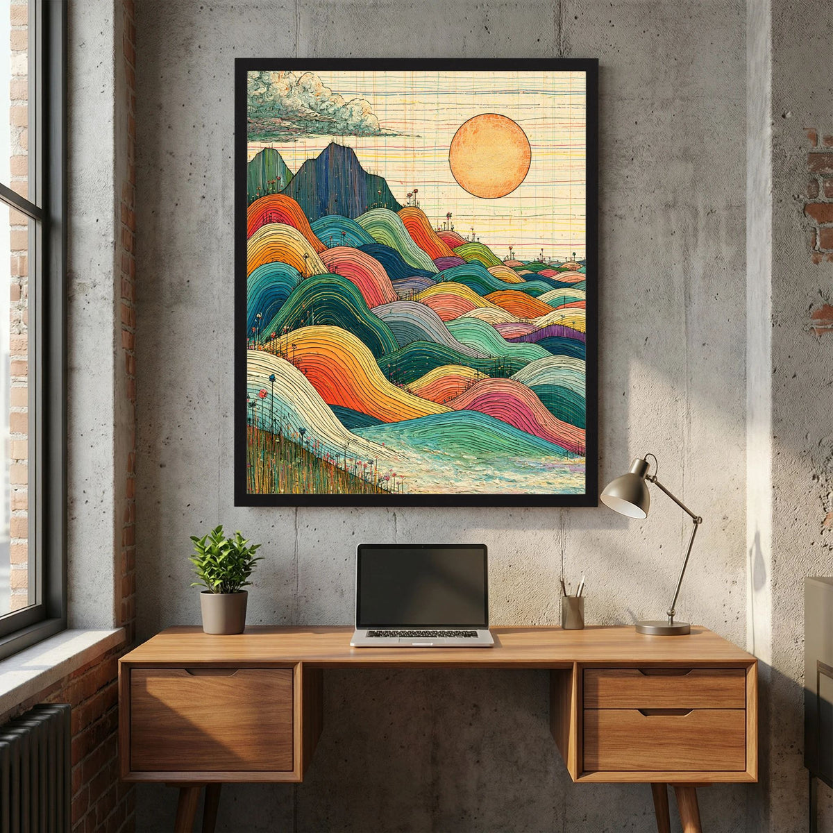 Boho Sunrise Valley 1 Print