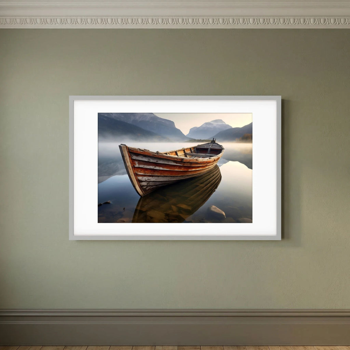Wooden Boat Print