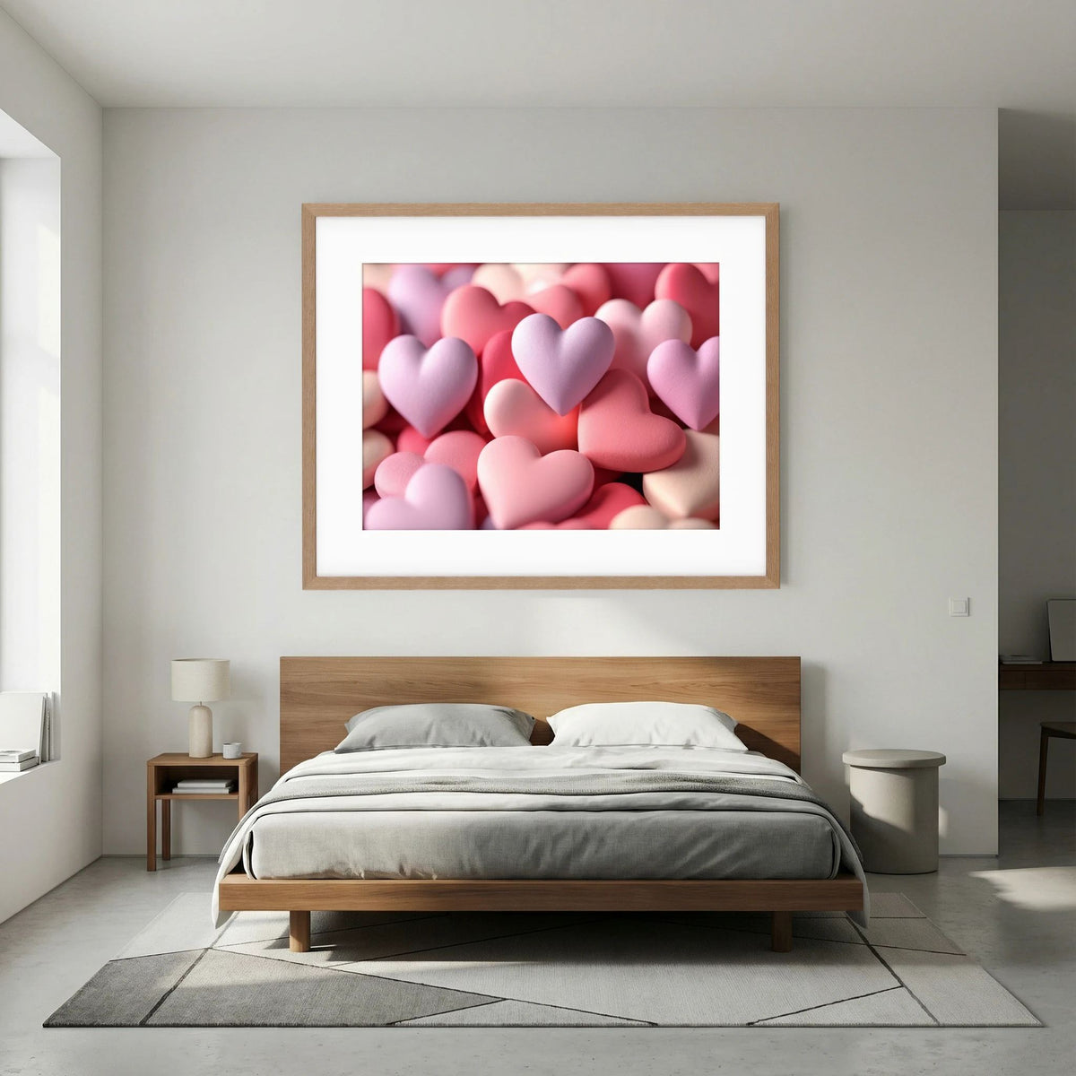Pastel Hearts Print