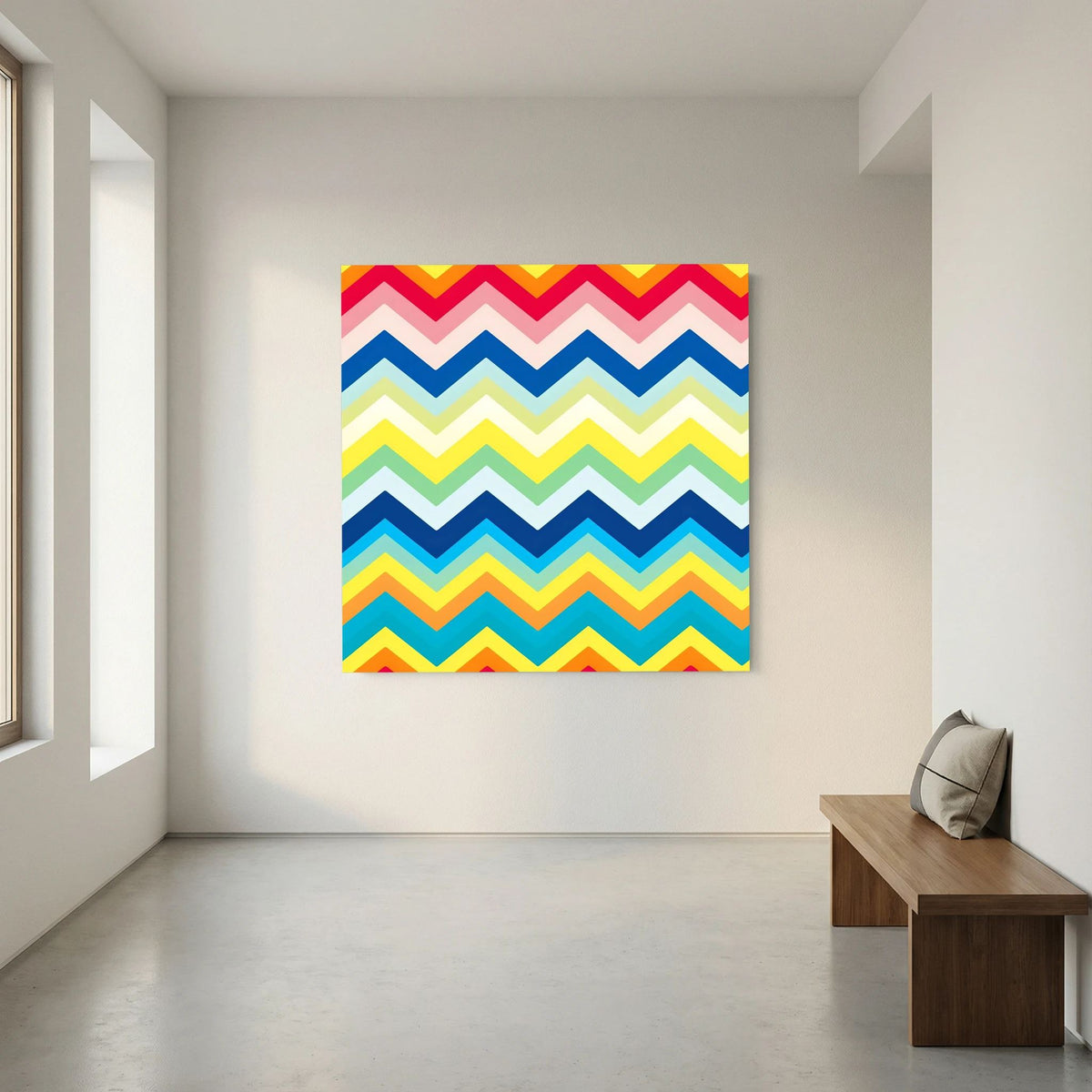 Rainbow Chevron Canvas