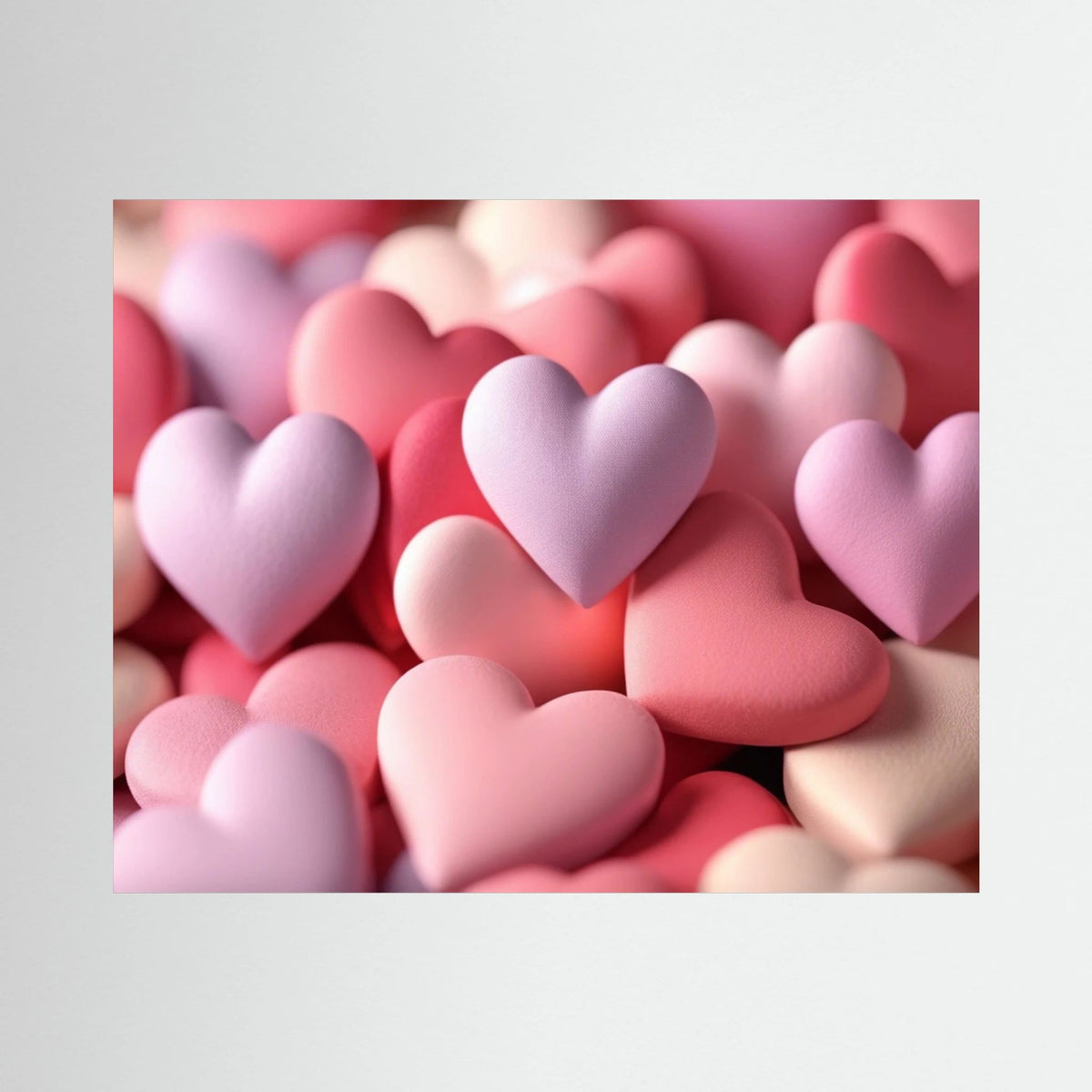 Pastel Hearts Canvas