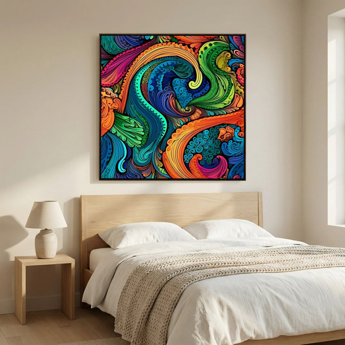 Psychedelic Paisley Canvas