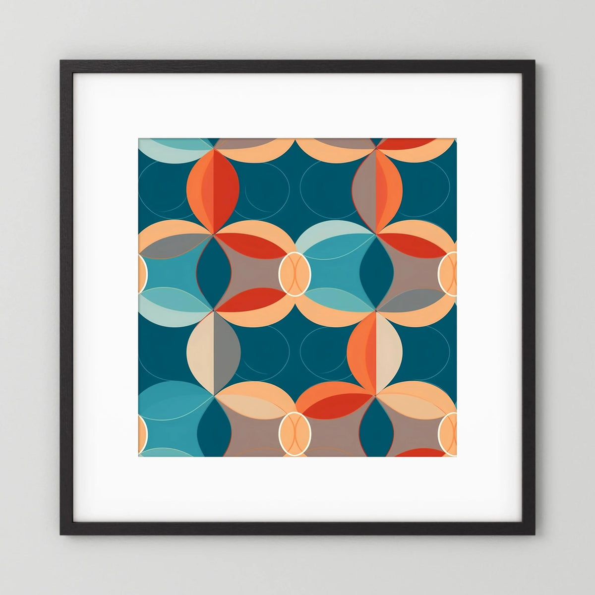 Retro Circles Print