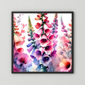 Watercolour Foxgloves Print