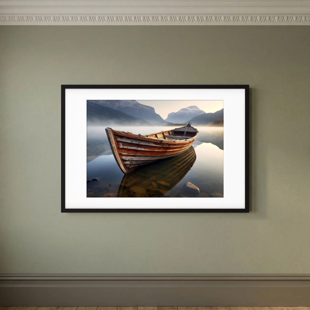 Wooden Boat Print
