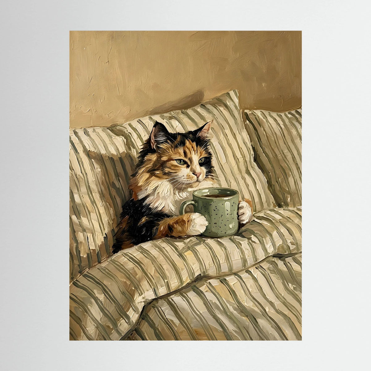 Cat & Coffee Canvas