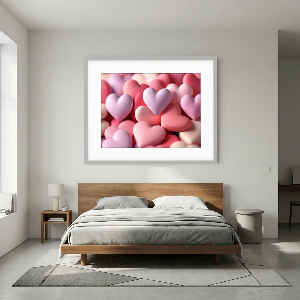 Pastel Hearts Print