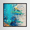 Yellow & Blue Paint Vibrant Print