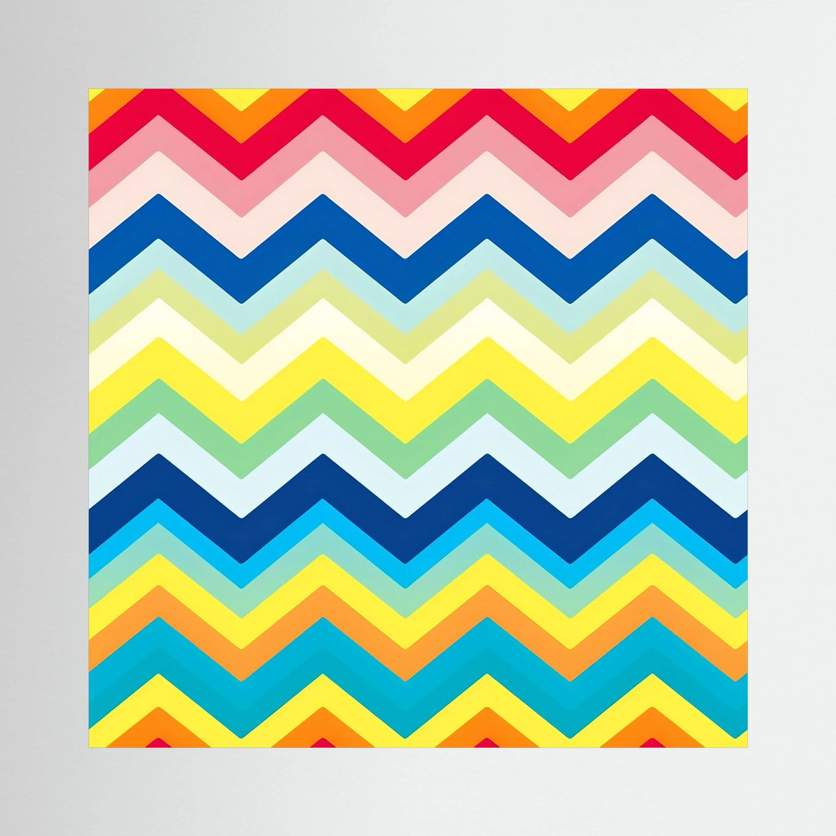 Rainbow Chevron Canvas