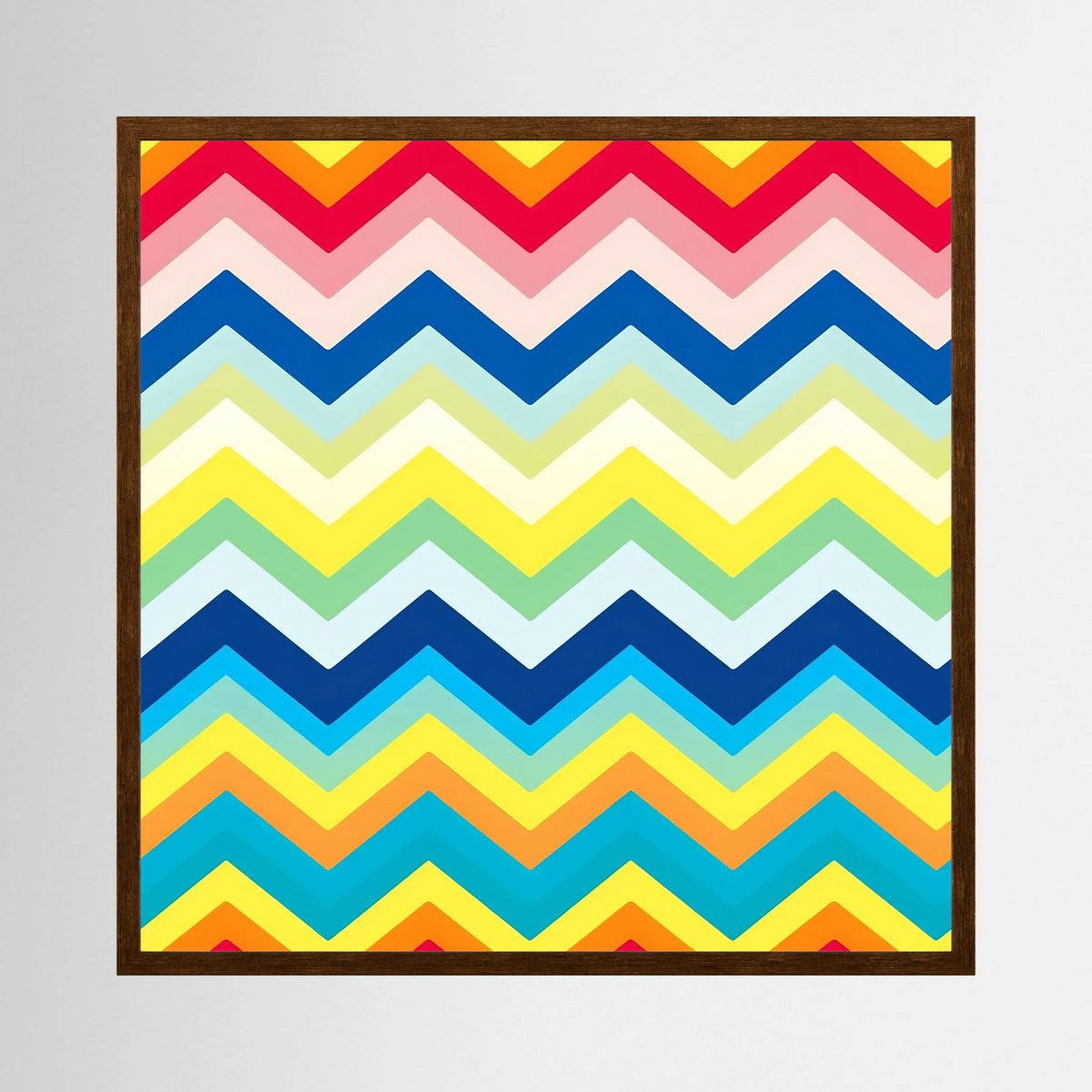 Rainbow Chevron Print