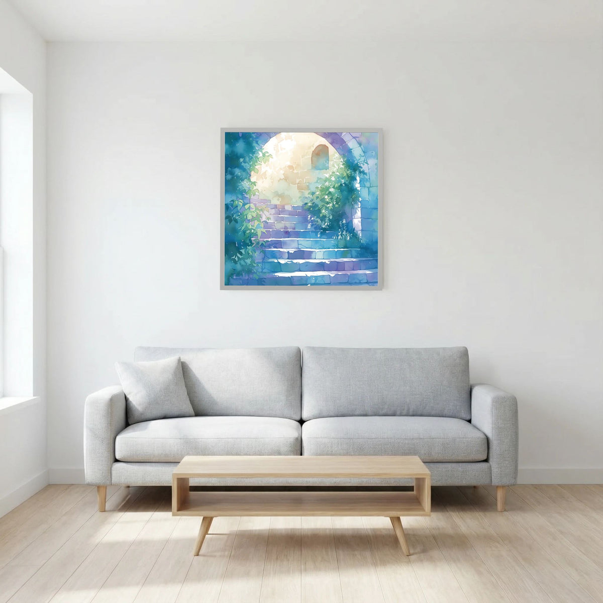 Sunlit Stairway Print