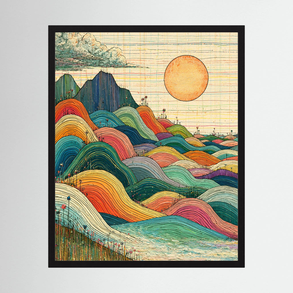 Boho Sunrise Valley 1 Print