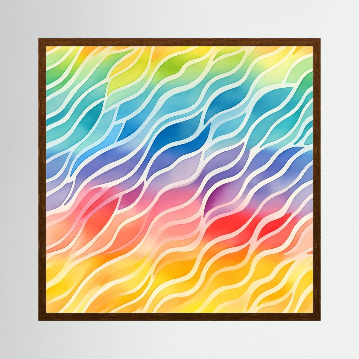 Rainbow Waves Print