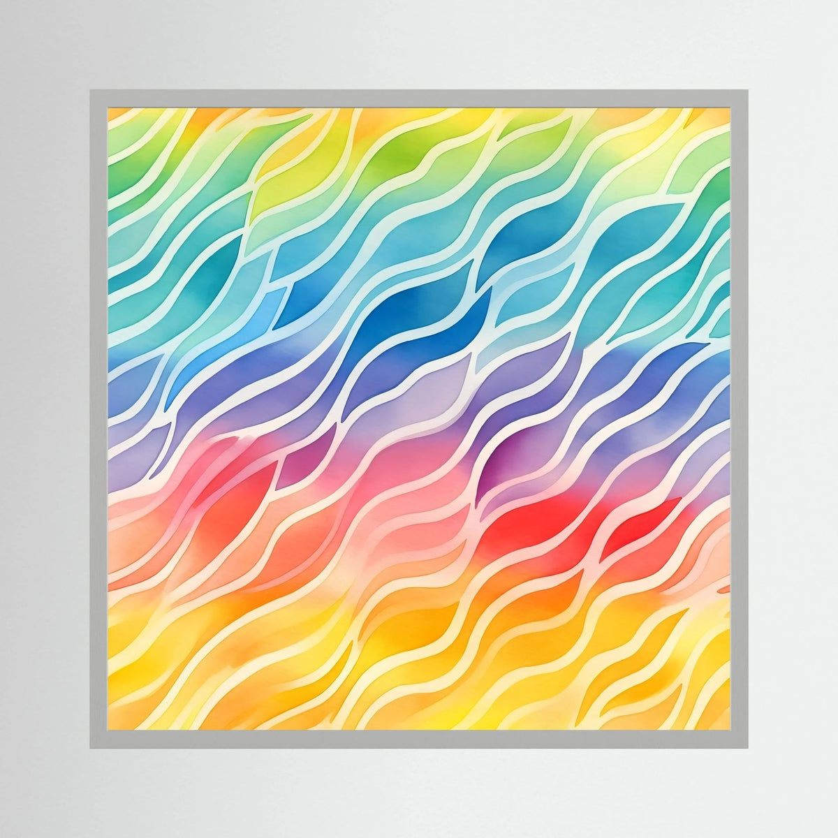 Rainbow Waves Print